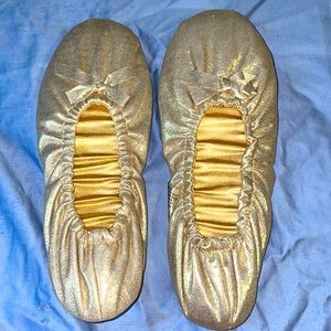 Golden Ballet Flats